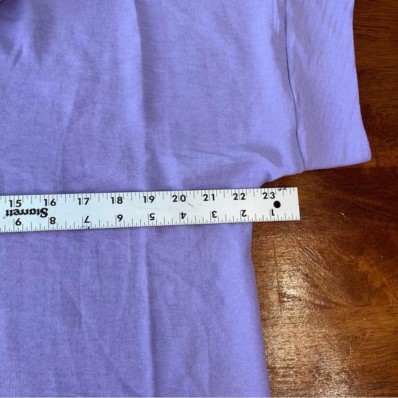 Zenana light purple lavender short sleeve oversized top size small - Picture 2 of 7